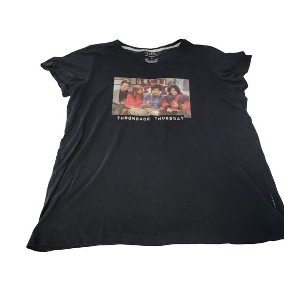 FRIENDS Other - FRIENDS THROWBACK THURSDAY BLACK 3X COTTON T-SHIRT TV SHOW CLASSIC TEE GRAPHIC